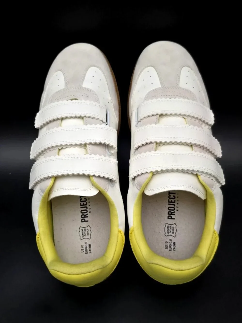 Project Cloud Ysabelle Ivory Yellow Memory Foam Comfort Sneakers Women's Size 10